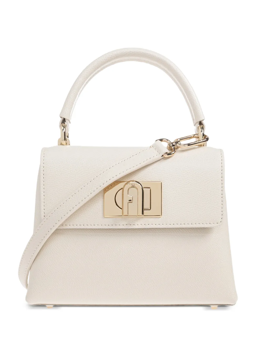 Furla 1927 leather tote bag - Bianco