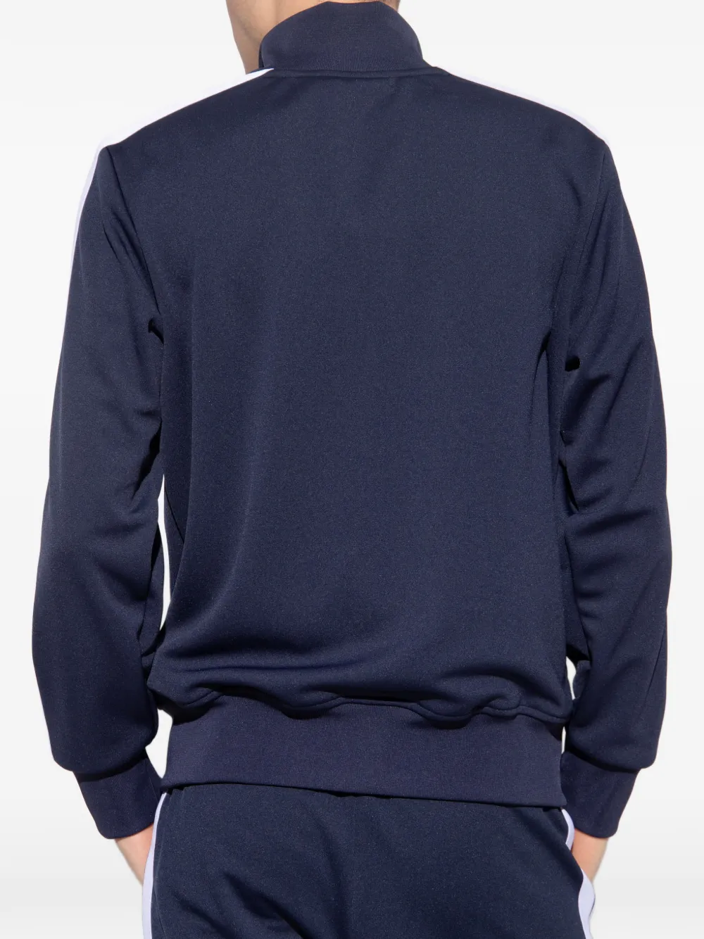 Palm Angels Sweater met rits en logoprint Blauw