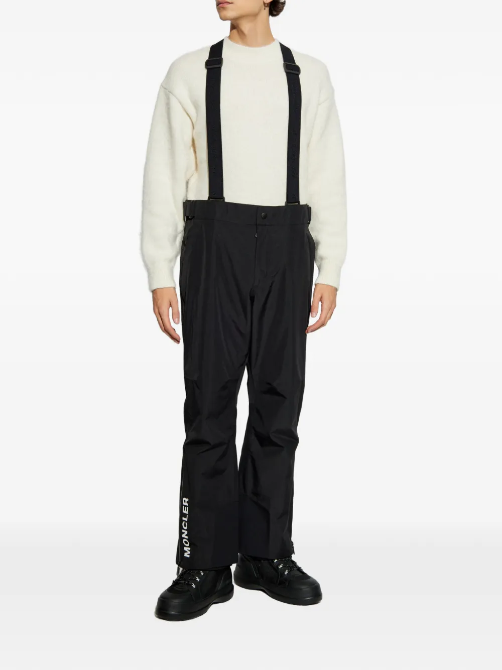 Moncler Grenoble Skibroek met logoprint Zwart