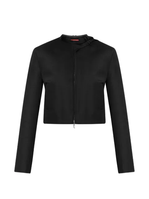Diesel tailored jacket with biker-neck strap