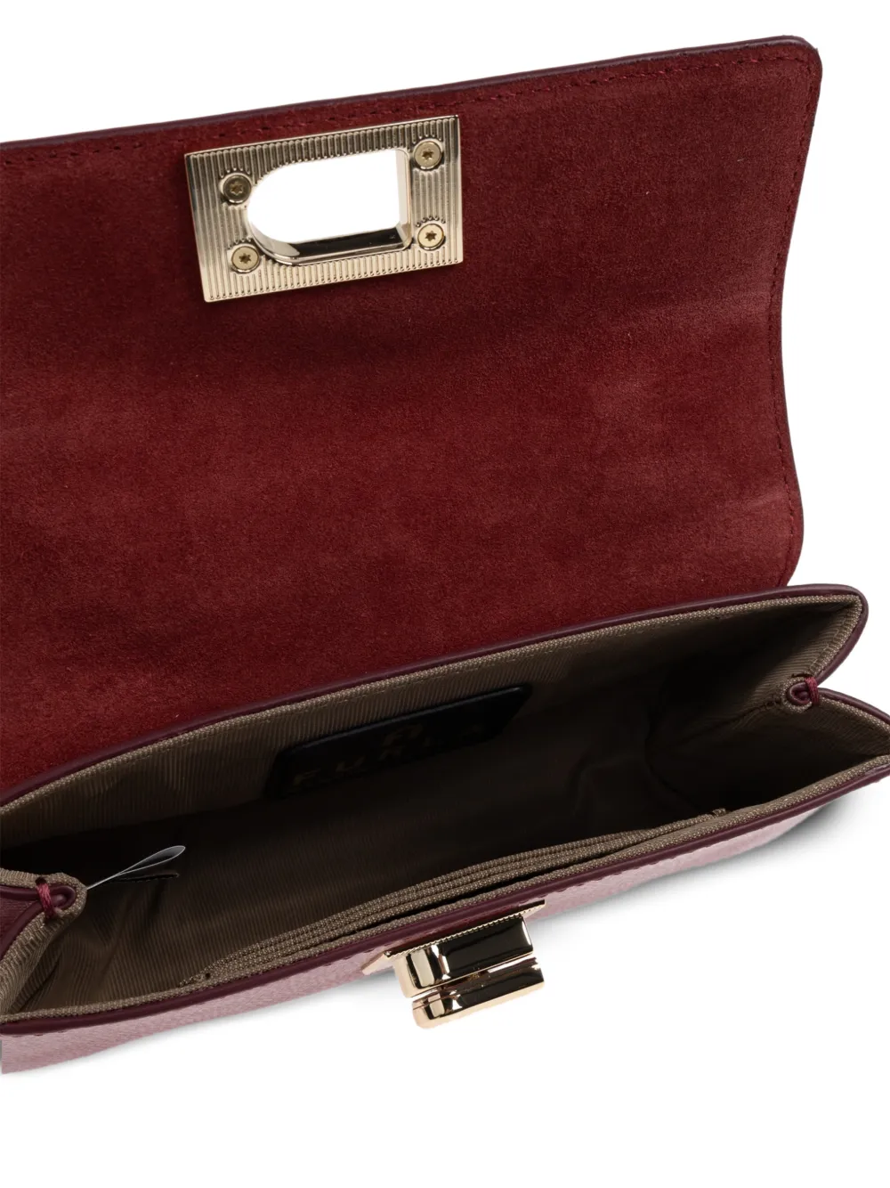 Furla 1927 leren mini shopper Rood