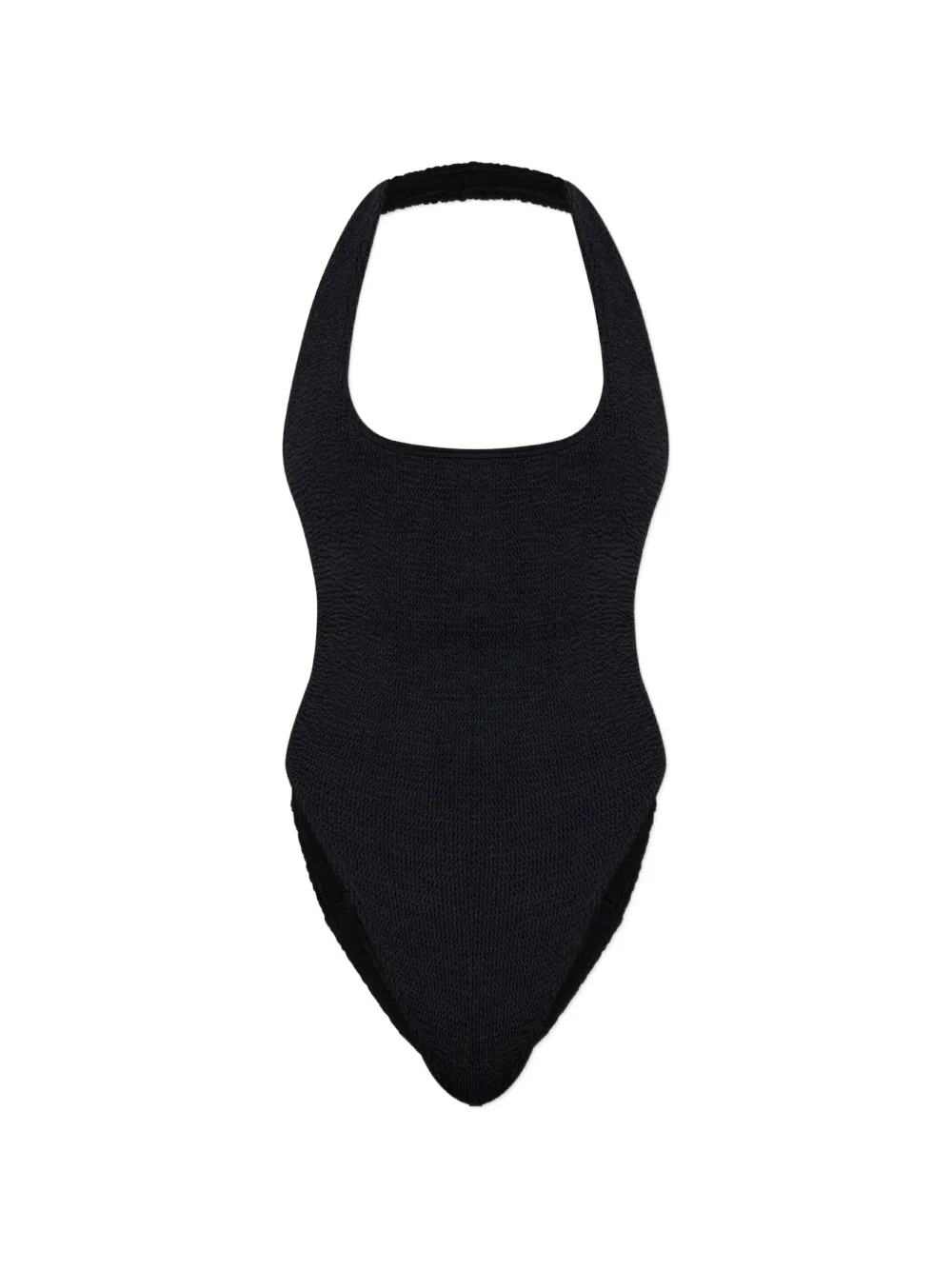 Bond-eye Ava crinkle-effect swimsuit - Nero