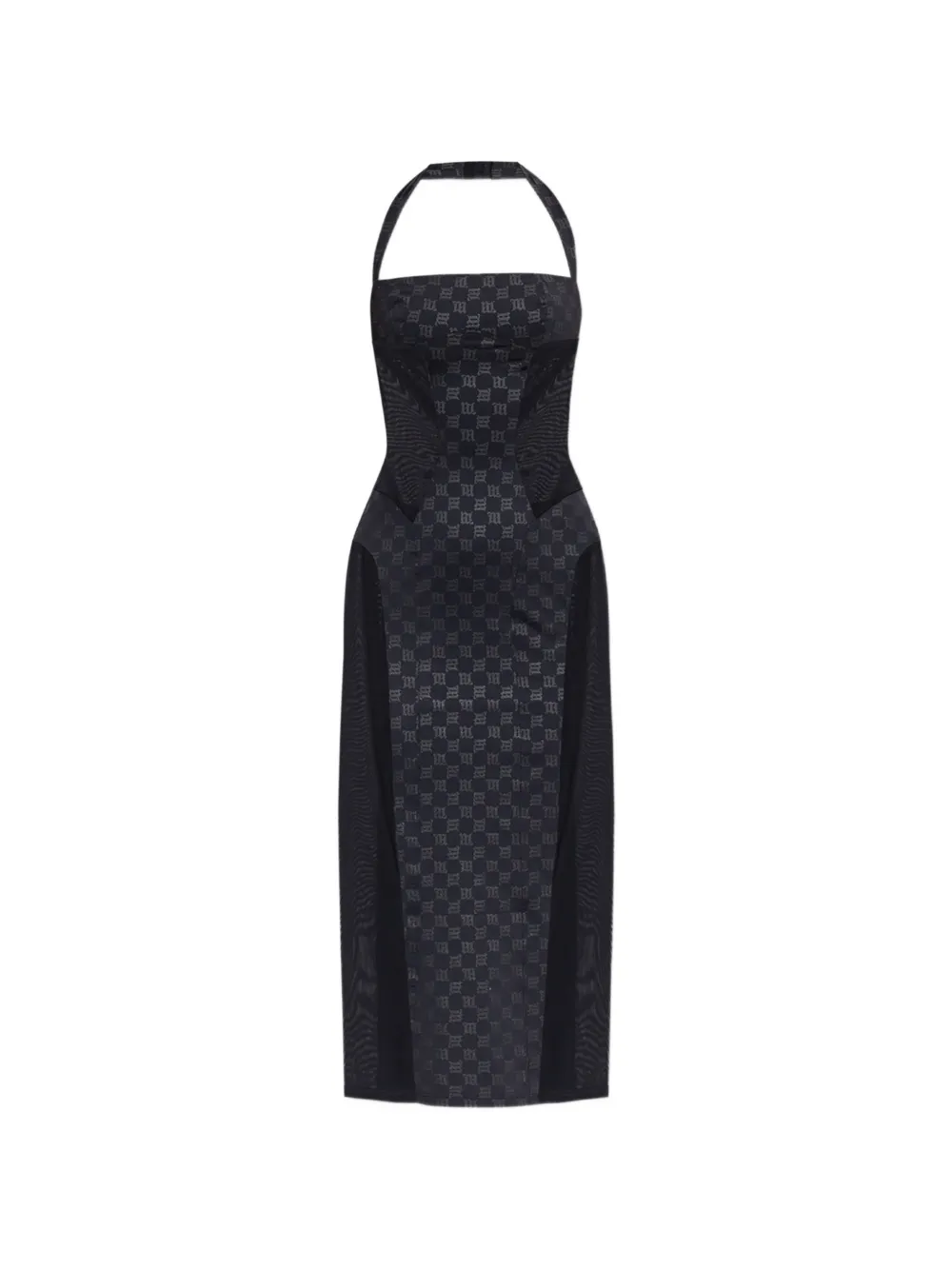 MISBHV Fitted dress with logo - BLACK|BLACK