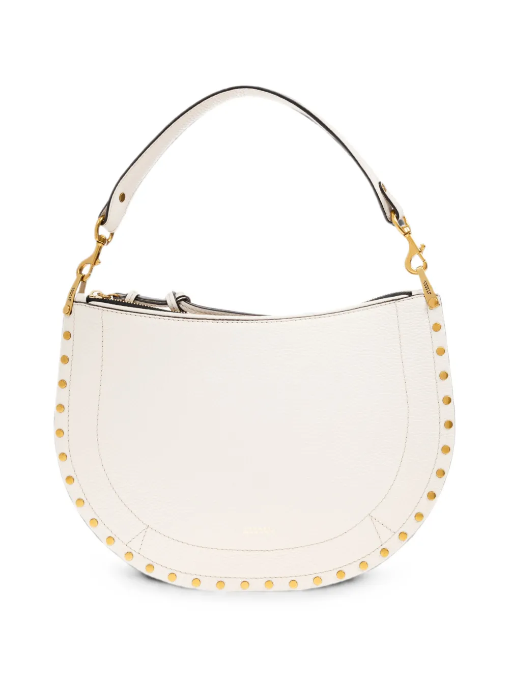 ISABEL MARANT soft zip leather shoulder bag - White