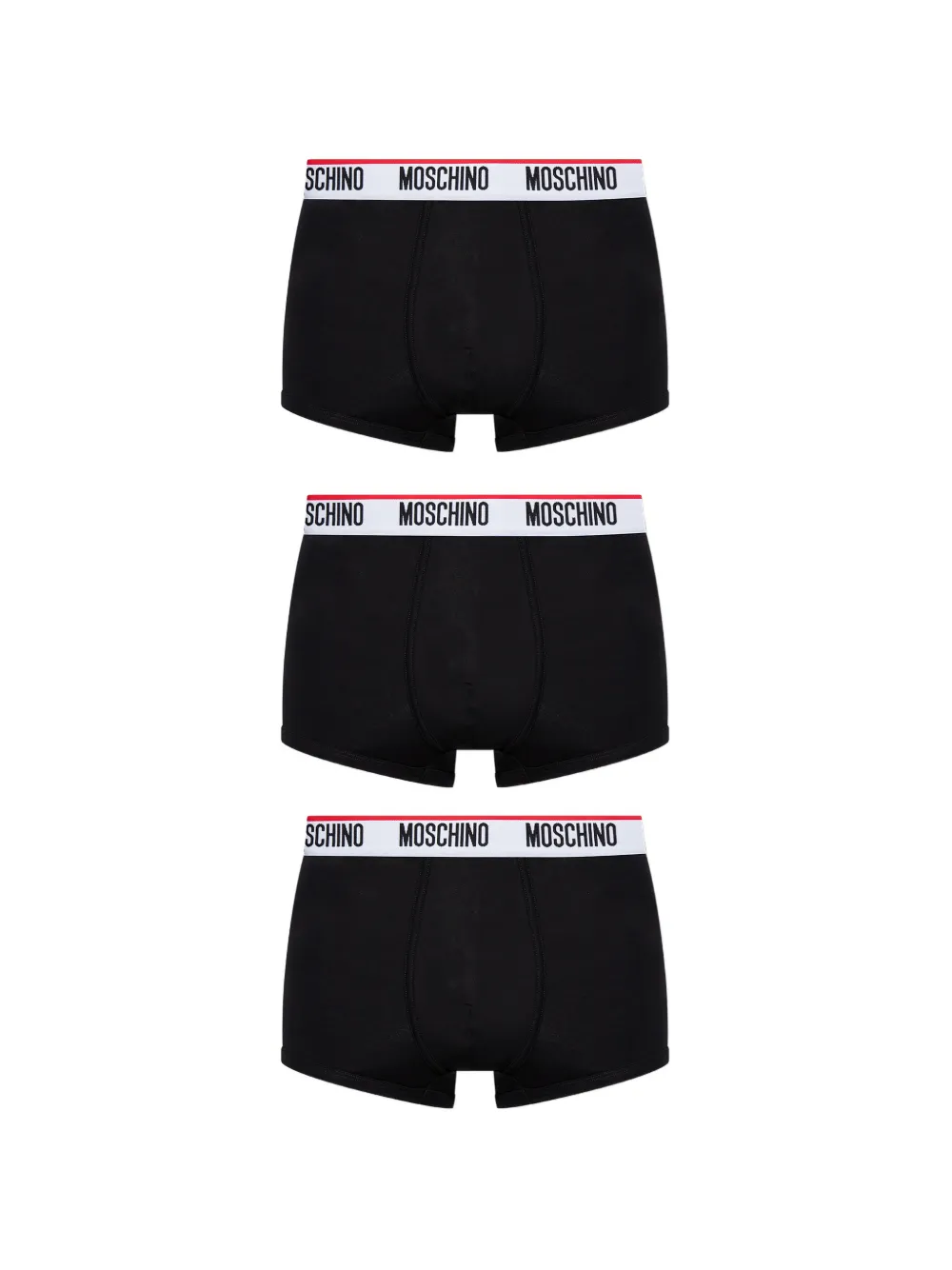 Moschino logo腰边四角裤 | 黑色 | Image 1