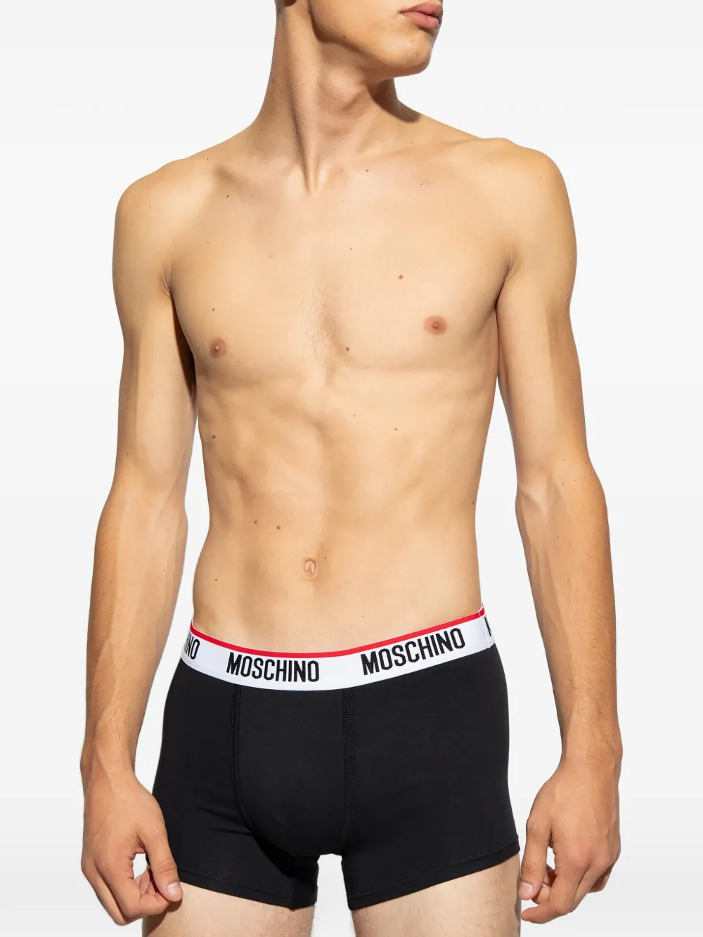 Moschino Boxershorts met logoband Zwart
