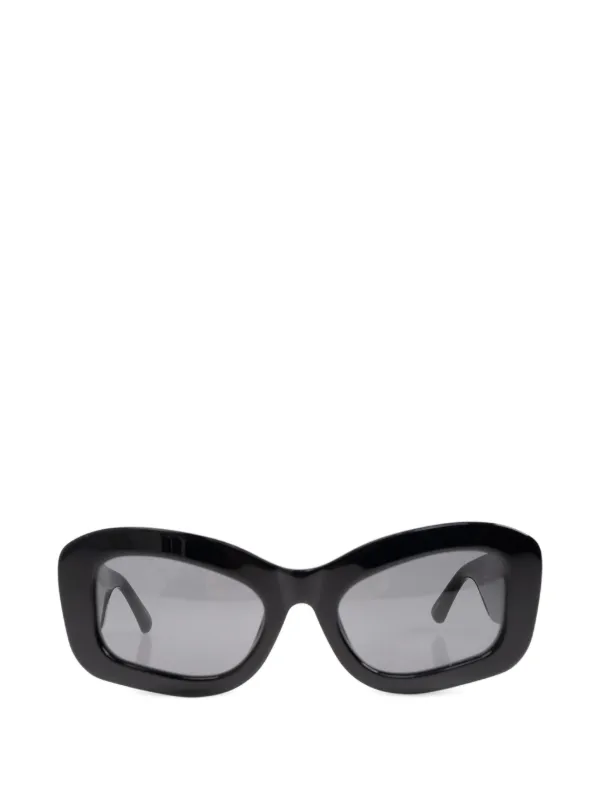 The Attico X Linda Farrow Harry Cat-eye Sunglasses in Black