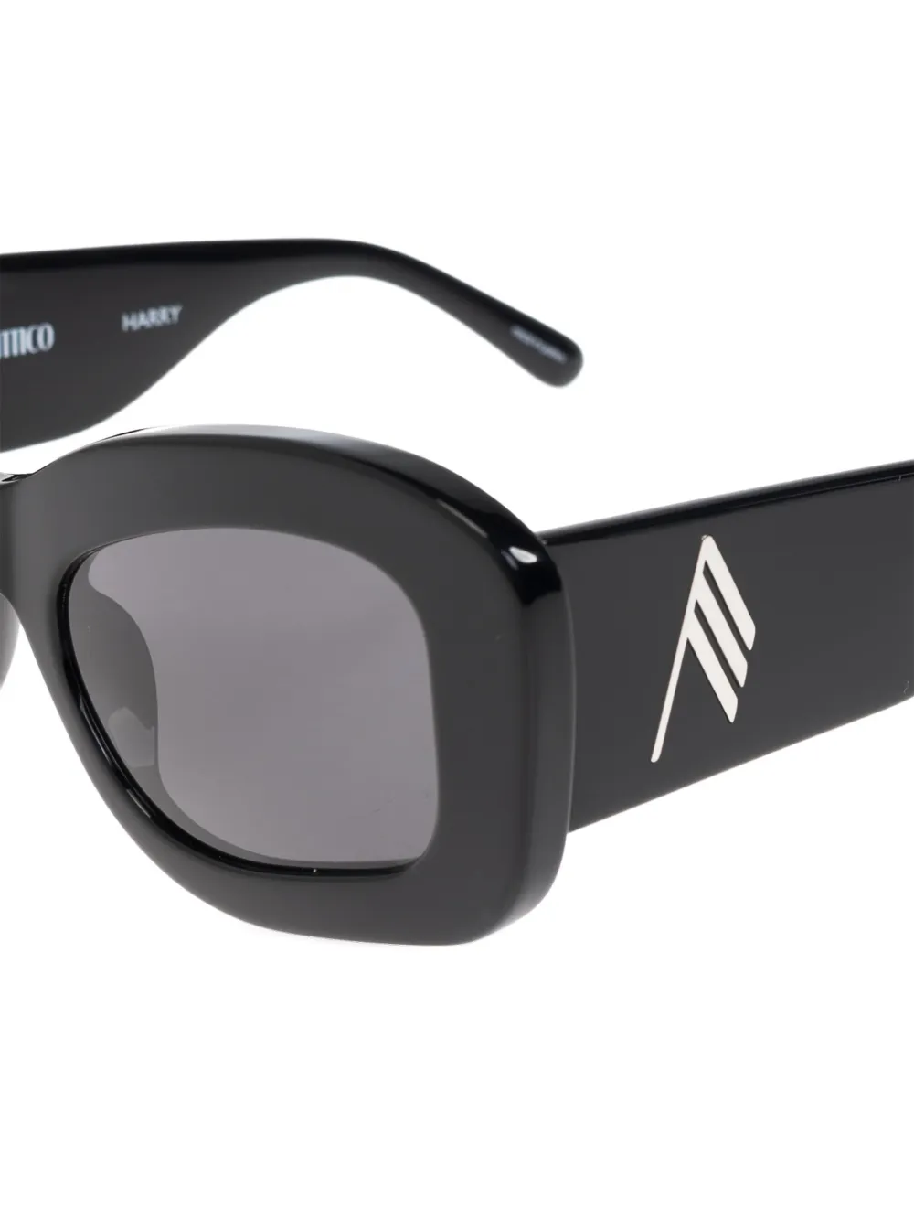 The Attico x Linda Farrow Harry cat-eye zonnebril Zwart