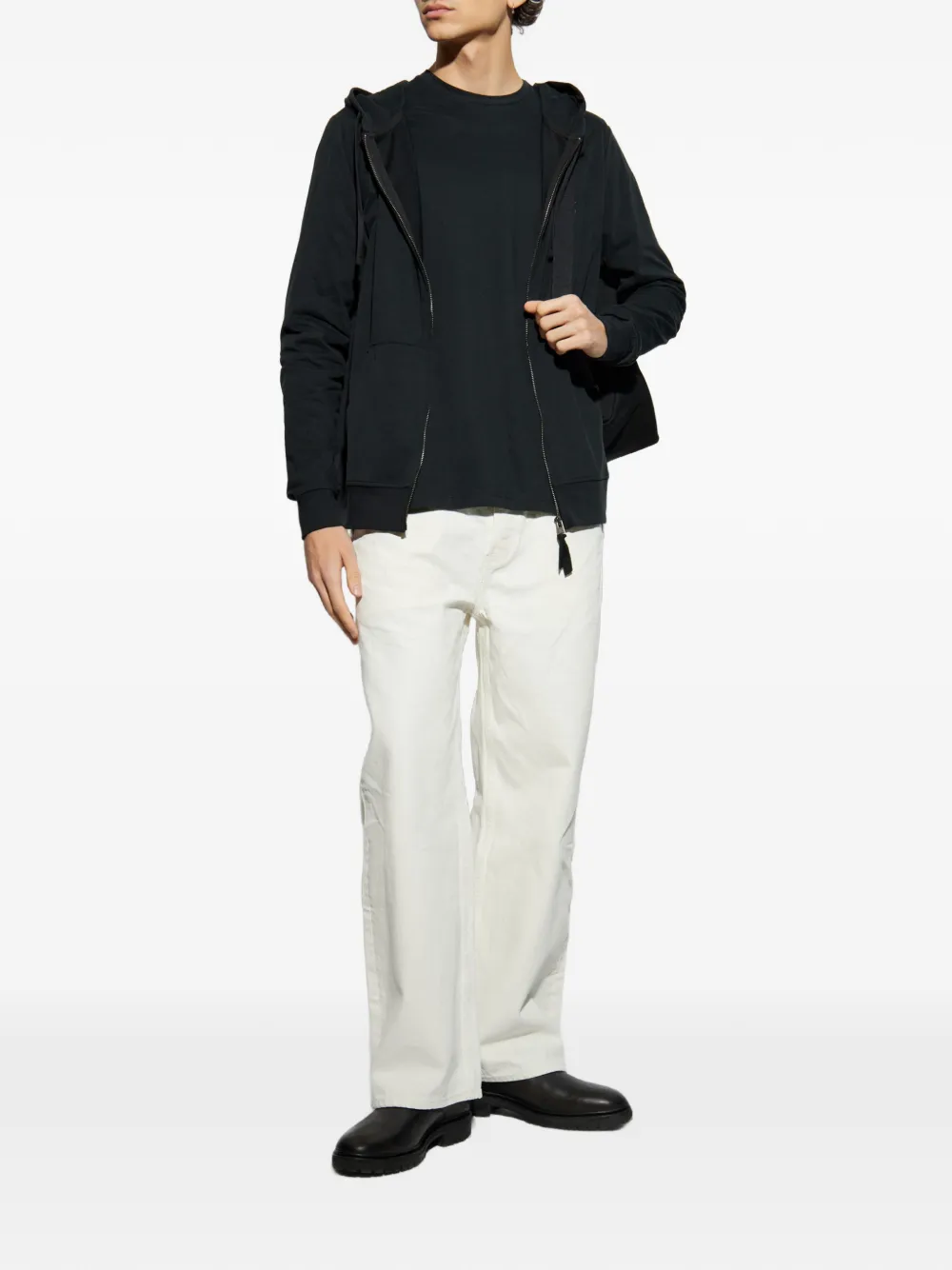 AllSaints Brace T-shirt met lange mouwen en doodskop-borduurwerk Zwart