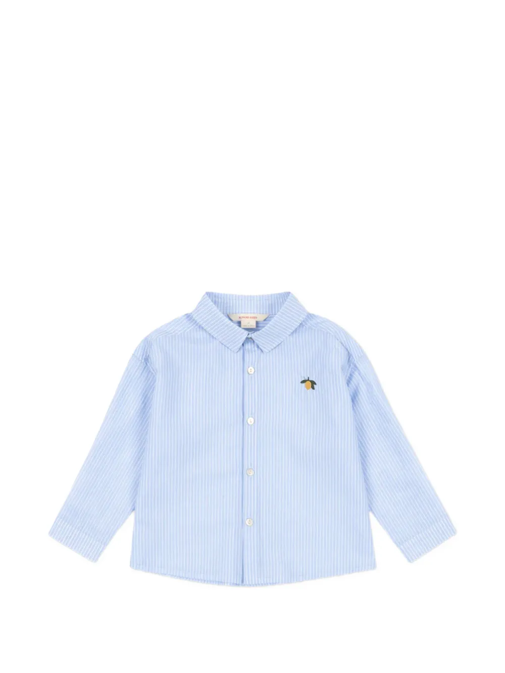 Konges Sløjd Wes striped embroidered shirt - Blu