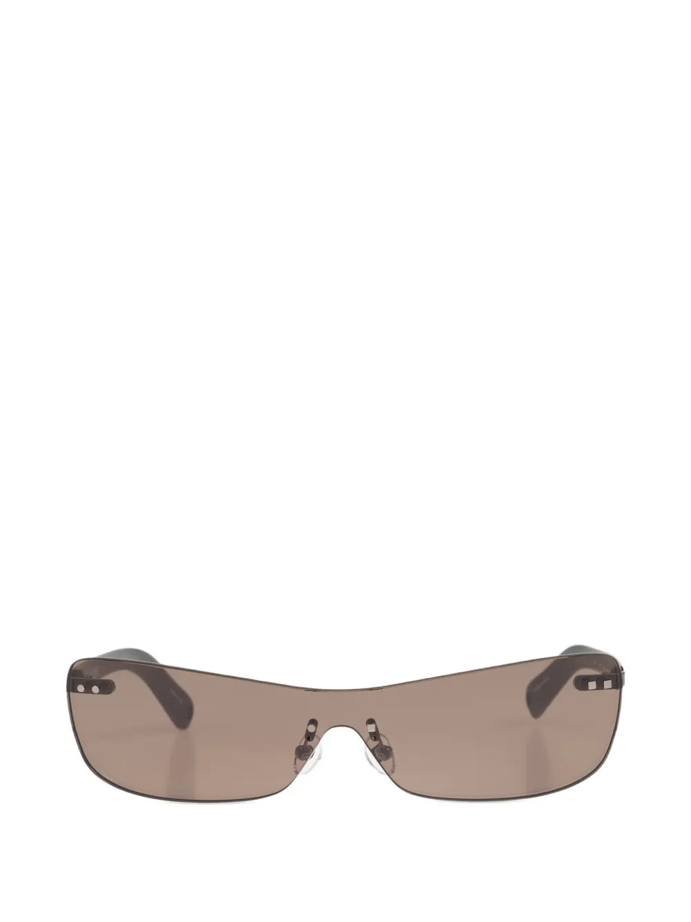 Jacquemus x Linda Farrow Mirada rectangle-frame sunglasses - Schwarz