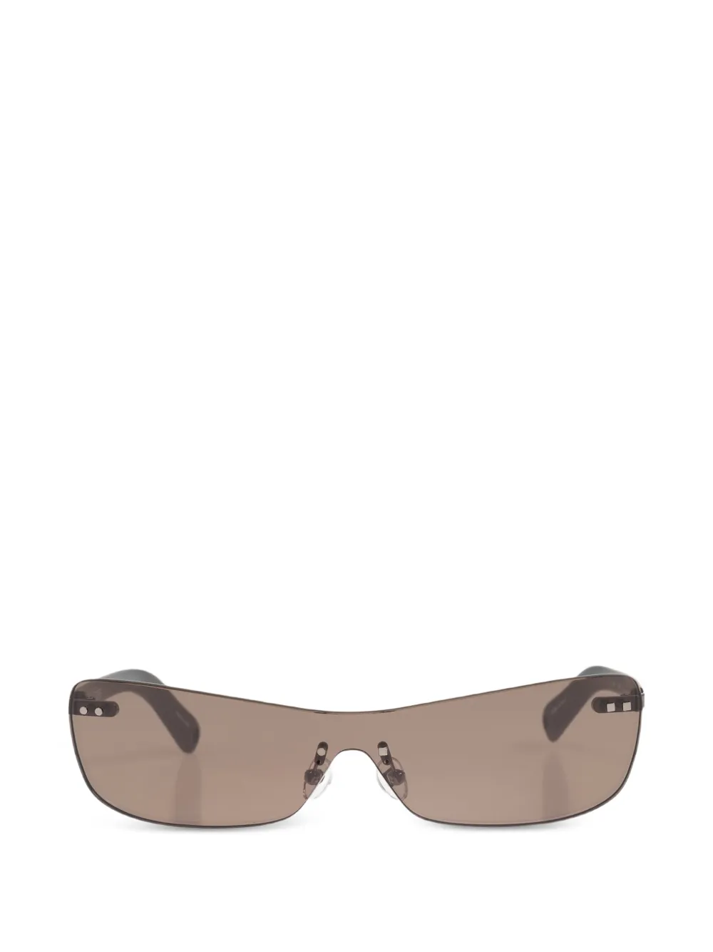 Jacquemus x Linda Farrow Mirada rectangle-frame sunglasses - Nero