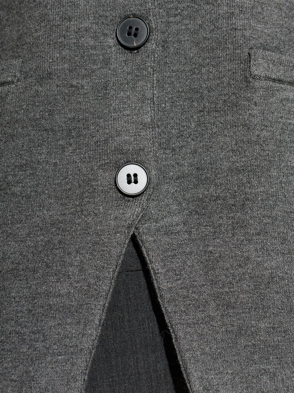 SAMSOE Salula button-up vest Grijs