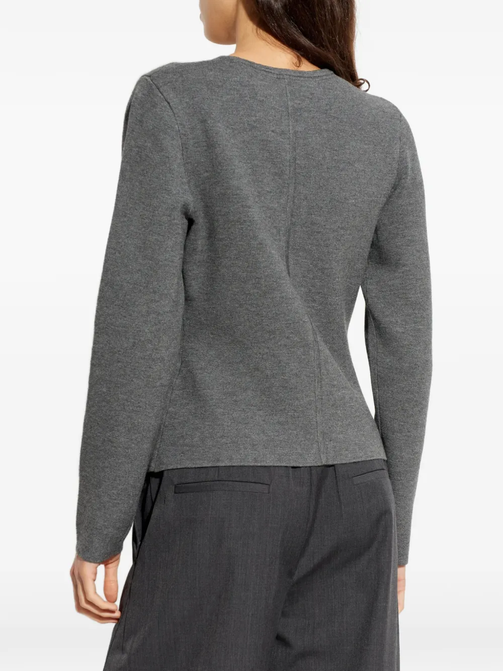 SAMSOE Salula button-up vest Grijs