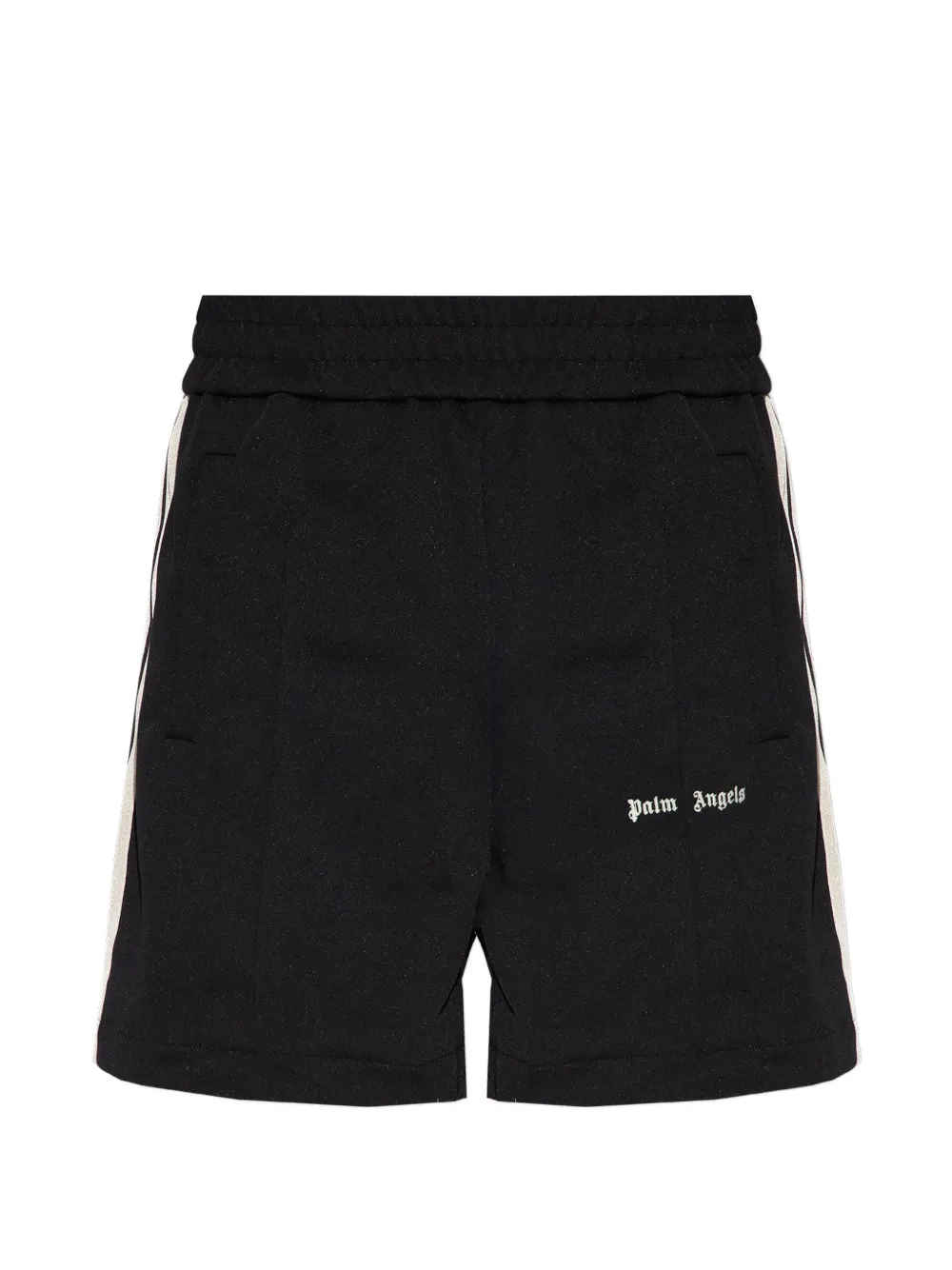Palm Angels Shorts met logoprint Zwart