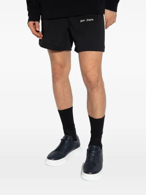 Palm Angels logo-print side-stripe shorts