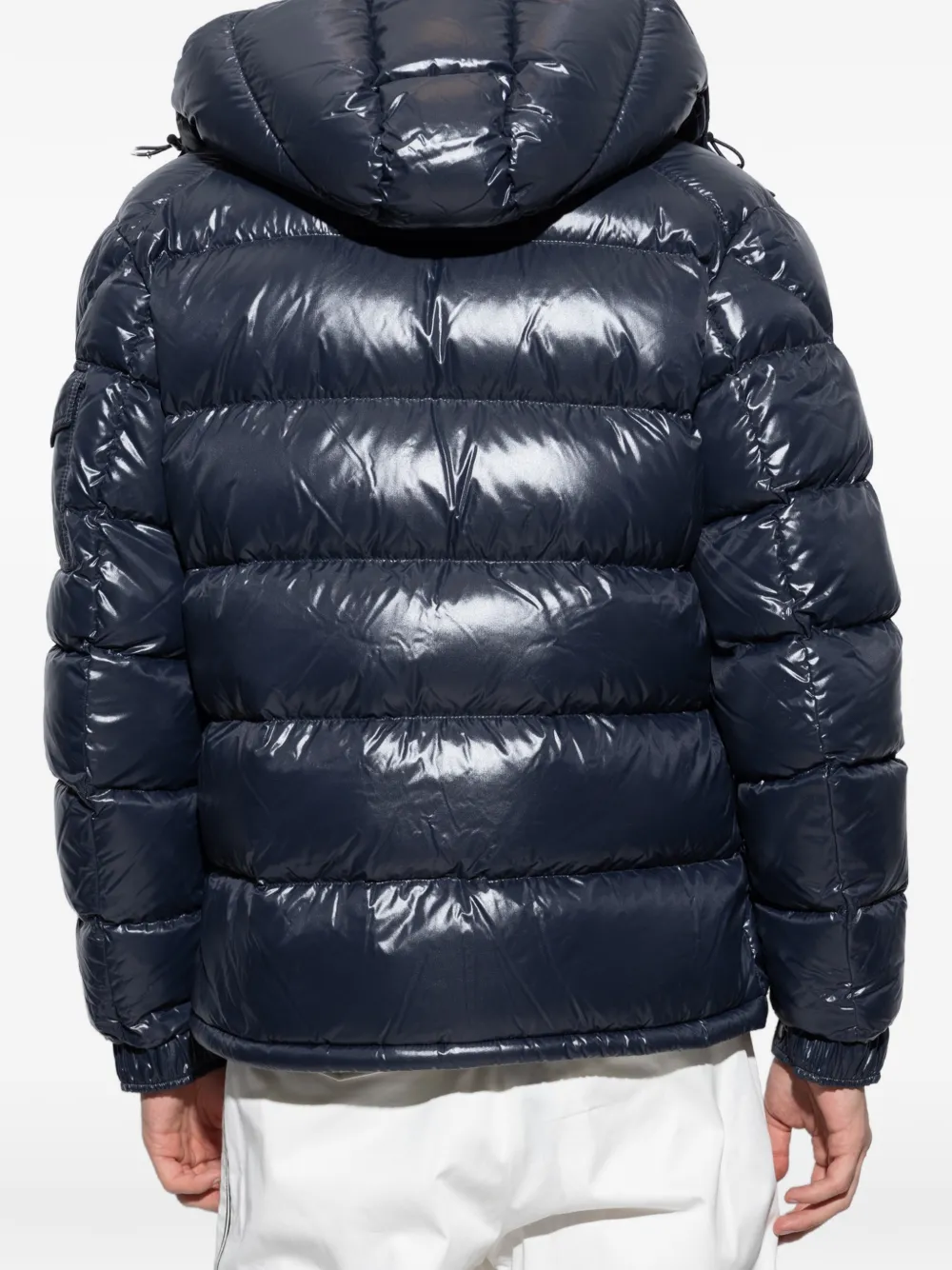 Moncler Maya donsjack met capuchon Blauw