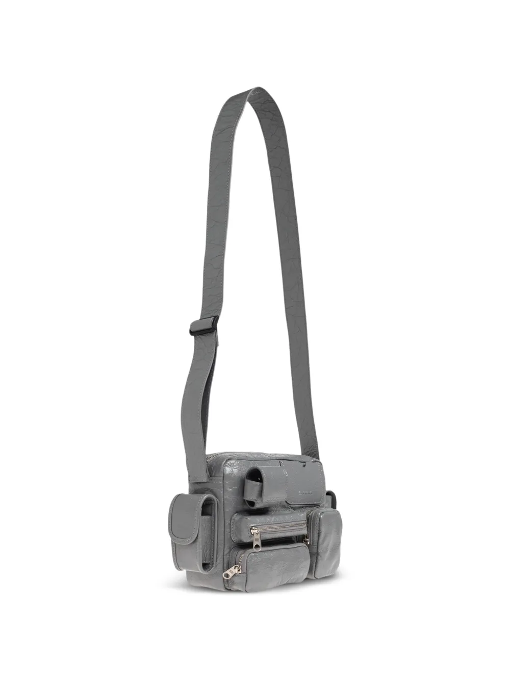 Balenciaga Superbusy leren schoudertas Grijs