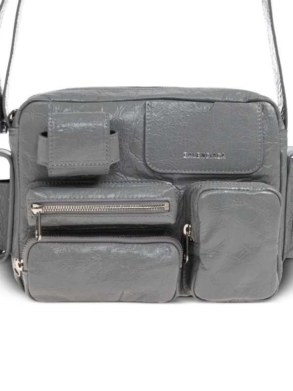 Balenciaga Superbusy Camera Bag | Grey | FARFETCH