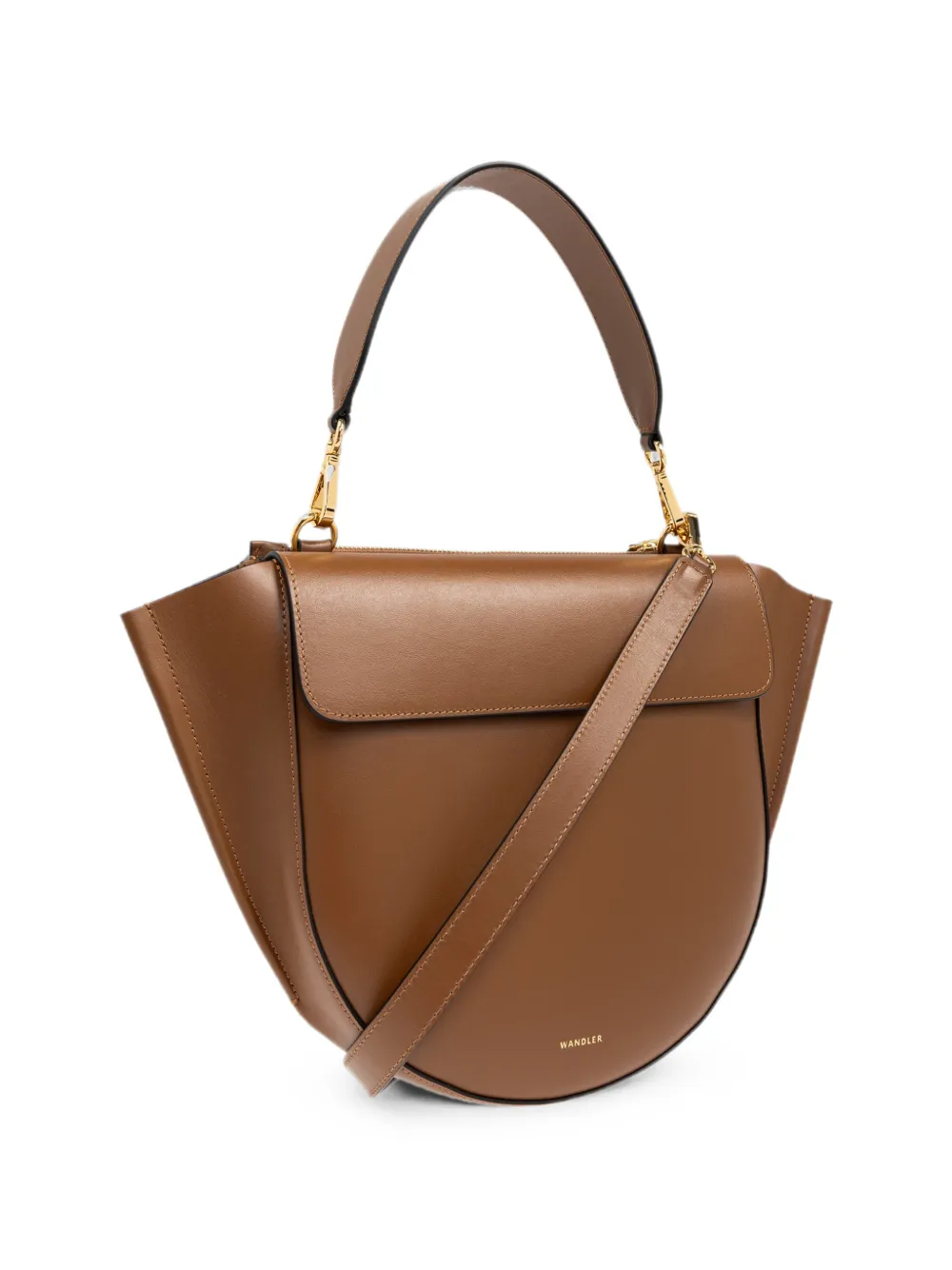 Wandler Hortensia leren shopper Bruin