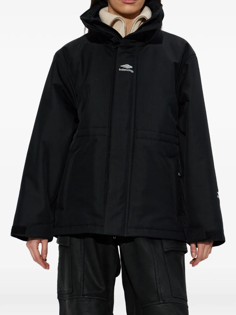 Balenciaga Jack met geborduurd logo Zwart