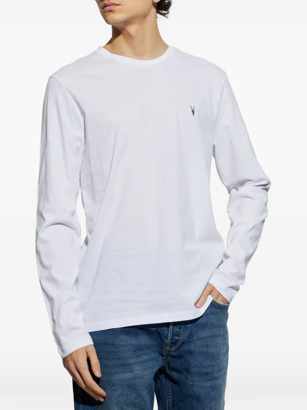AllSaints Brace T-shirt met lange mouwen Wit