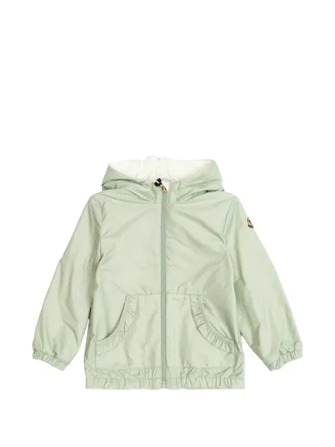 Moncler Enfant ruffle-trimmed hooded jacket