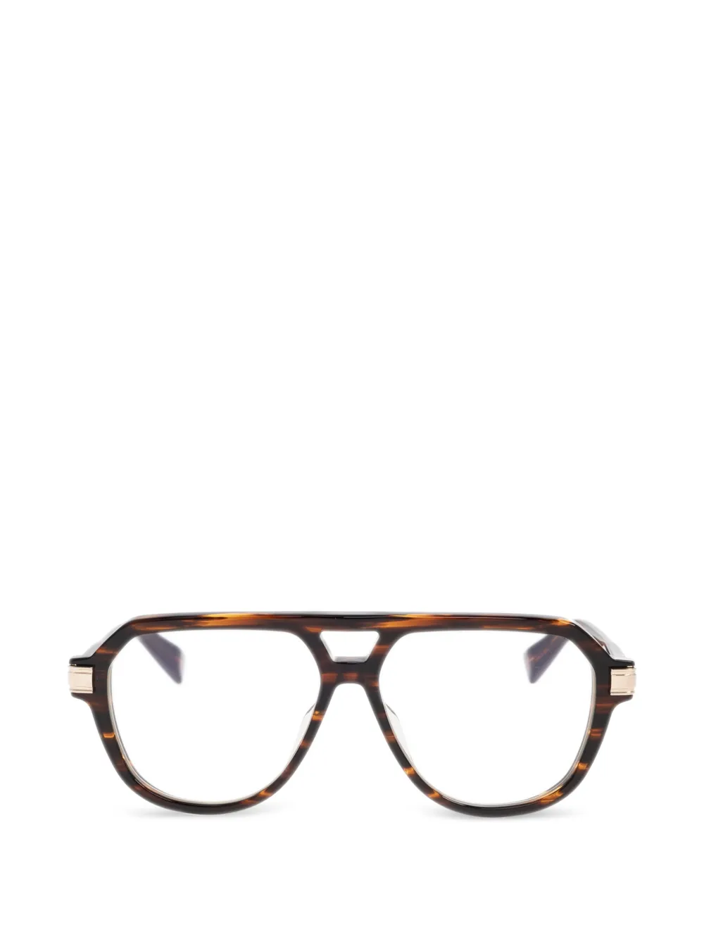 Balmain Francoise II pilot-frame glasses | Brown | Image 1