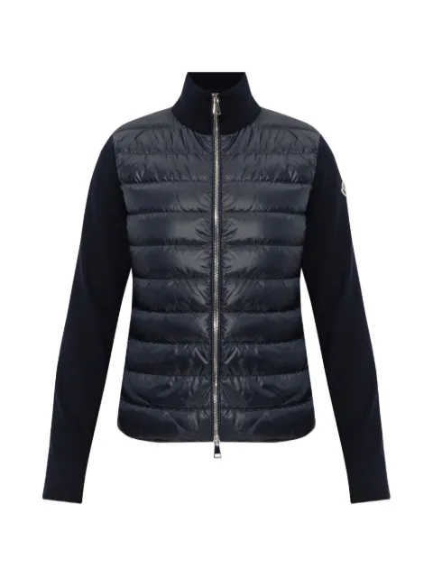 Moncler quilted stand-up collar cardigan