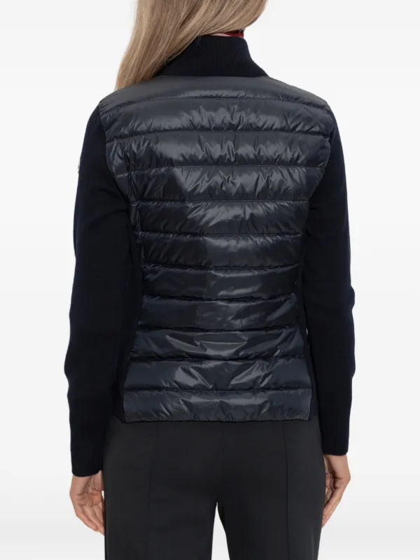 Moncler キルティング カーディガン | ブルー | FARFETCH JP