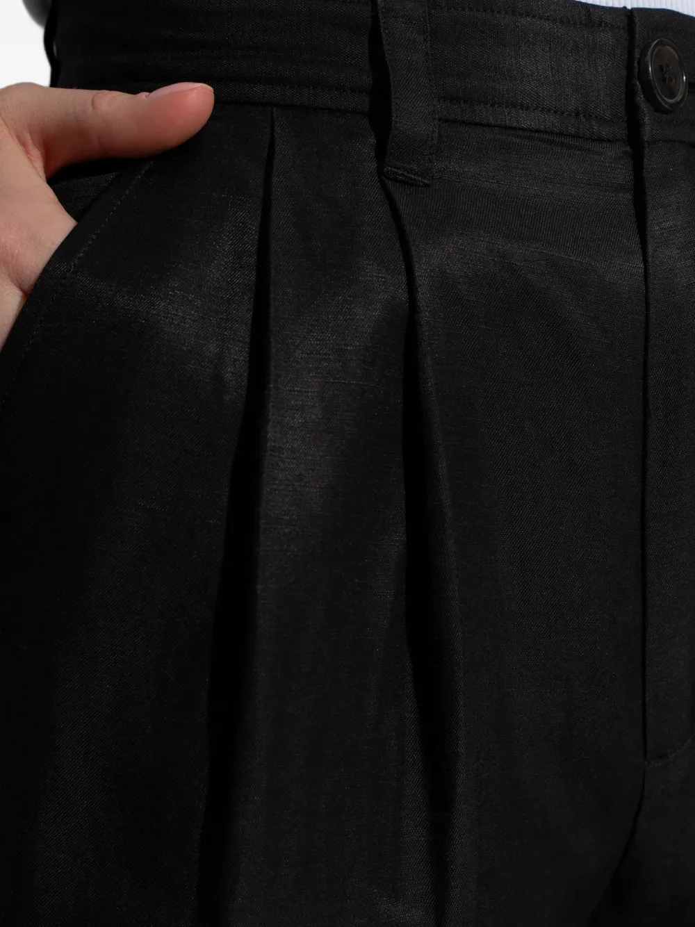 ANINE BING Carrie high-waist broek Zwart