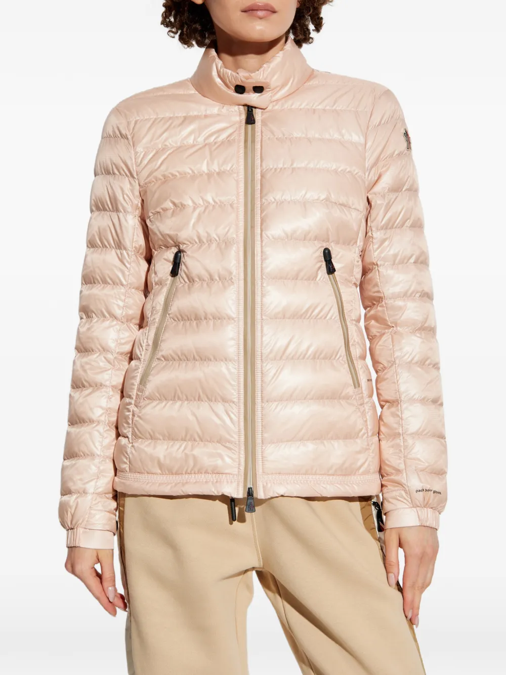 Moncler Grenoble Day-Namic gewatteerd jack Roze
