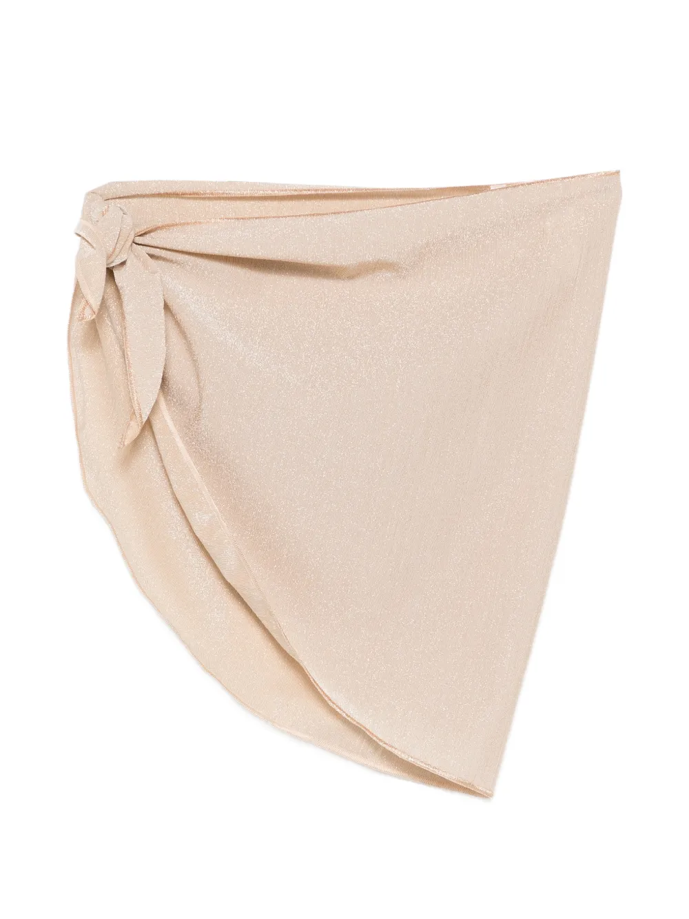 MC2 Saint Barth Kids Sery lurex-detail wrap skirt - Nude