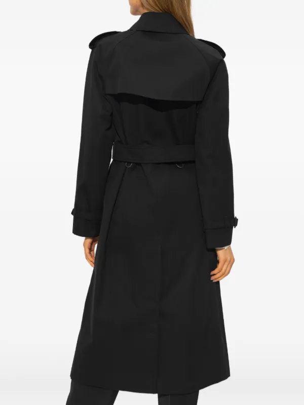 Burberry Waterloo double-breasted Trench Coat | Black | FARFETCH