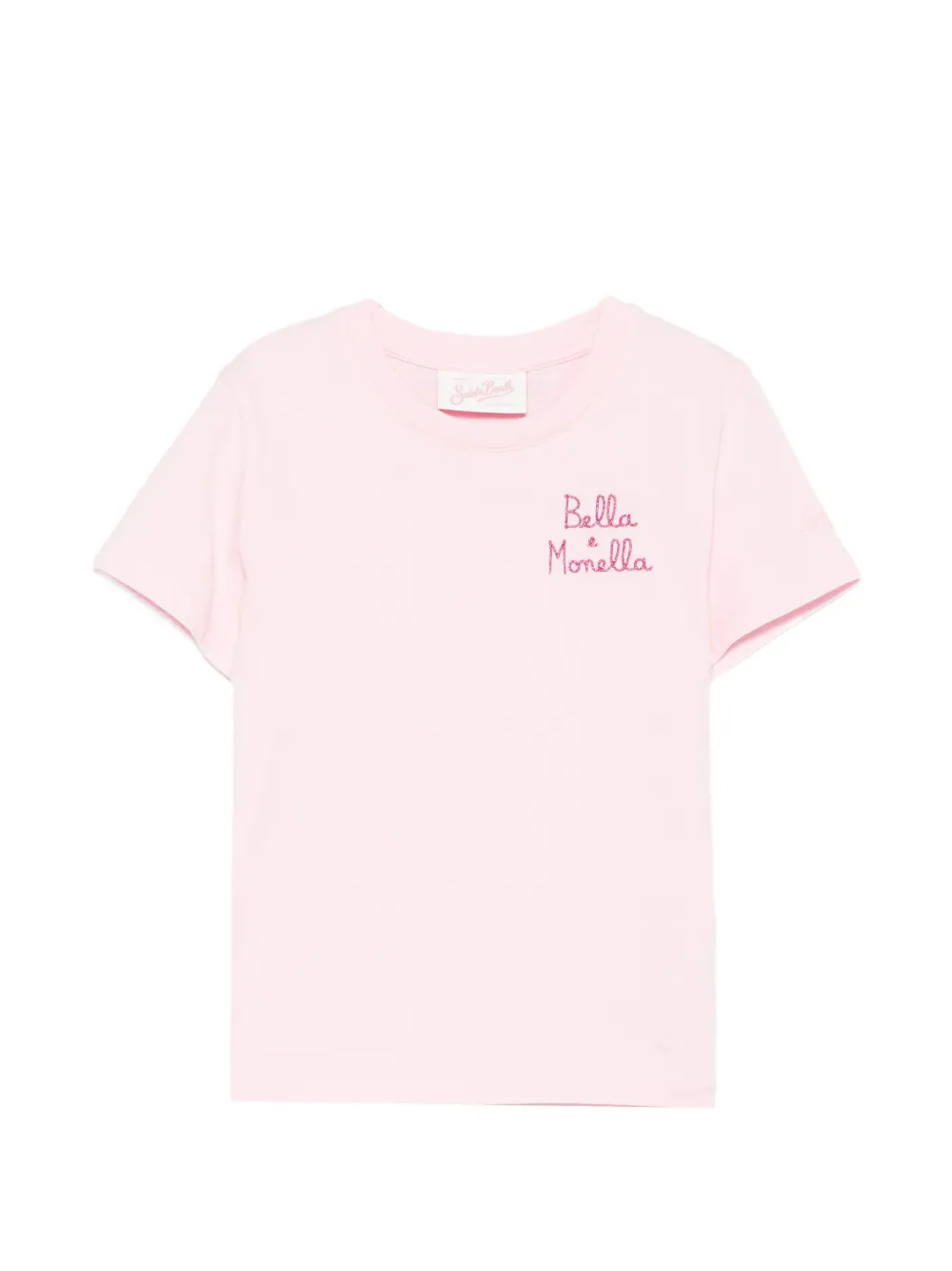 MC2 Saint Barth Kids Elly logo-embroidered T-shirt - Rosa