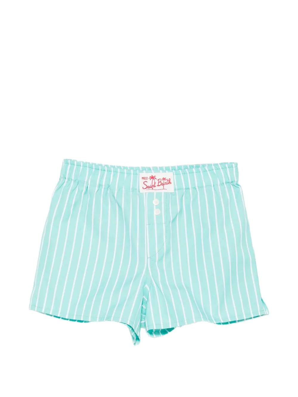 MC2 Saint Barth Kids striped-pattern shorts - Blue