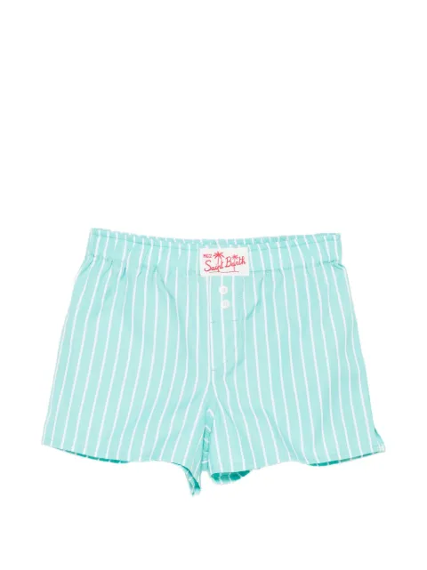 MC2 Saint Barth Kids bermudas con rayas estampadas