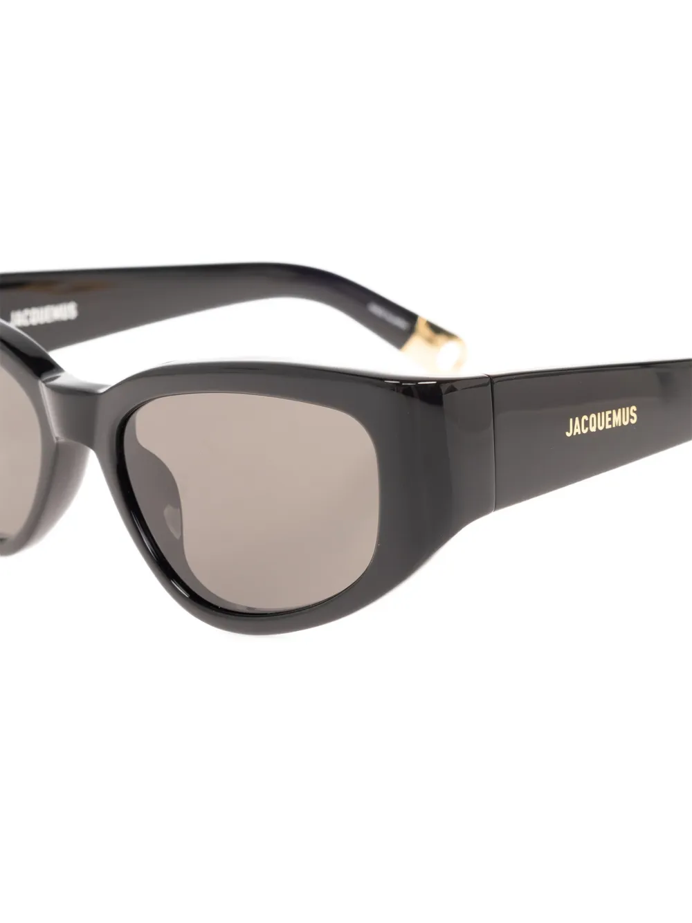 Jacquemus Zonnebril met cat-eye montuur Zwart