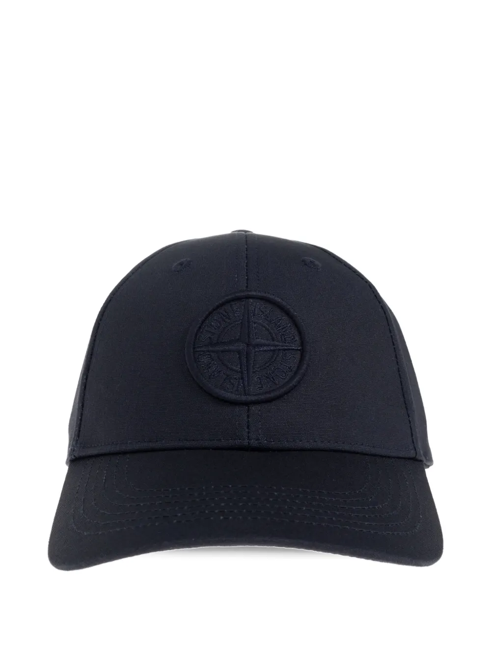 Stone Island logo-embroidered baseball cap - Schwarz
