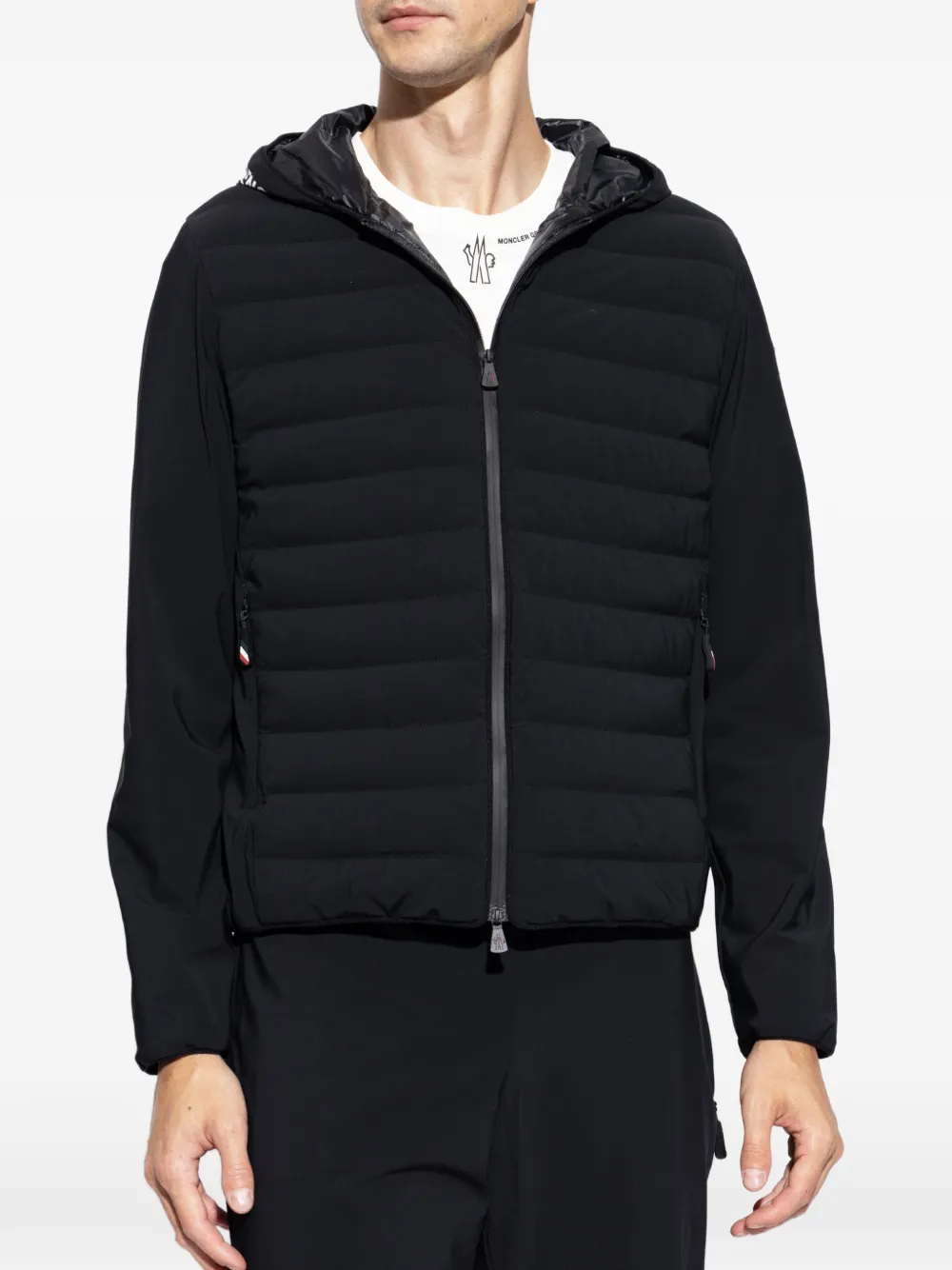 Moncler Grenoble Jas met capuchon Zwart