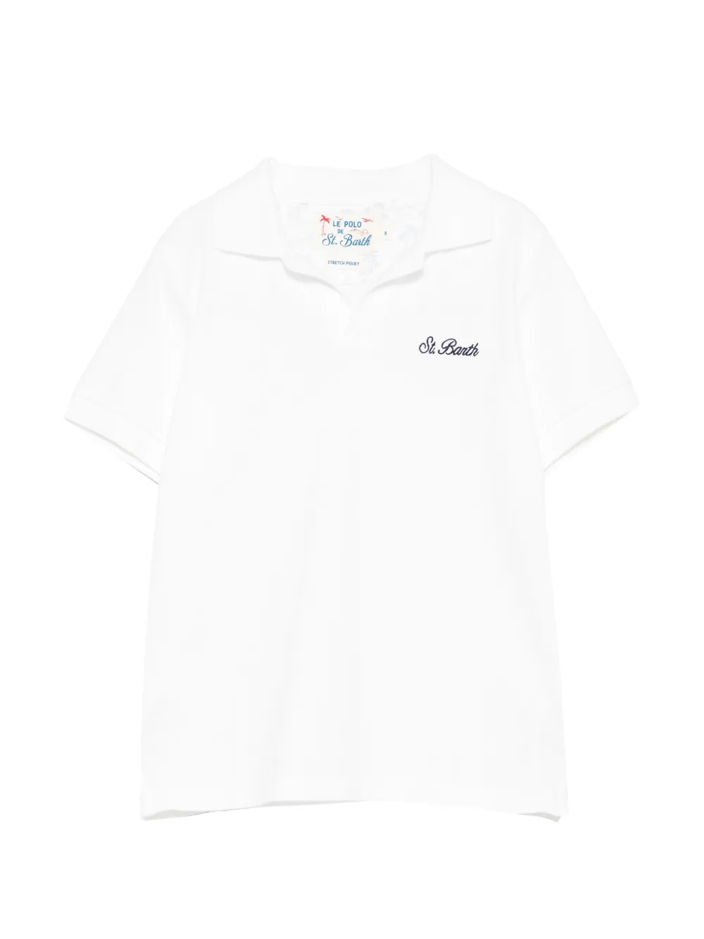 MC2 Saint Barth Kids Charles logo-embroidered T-shirt - Bianco
