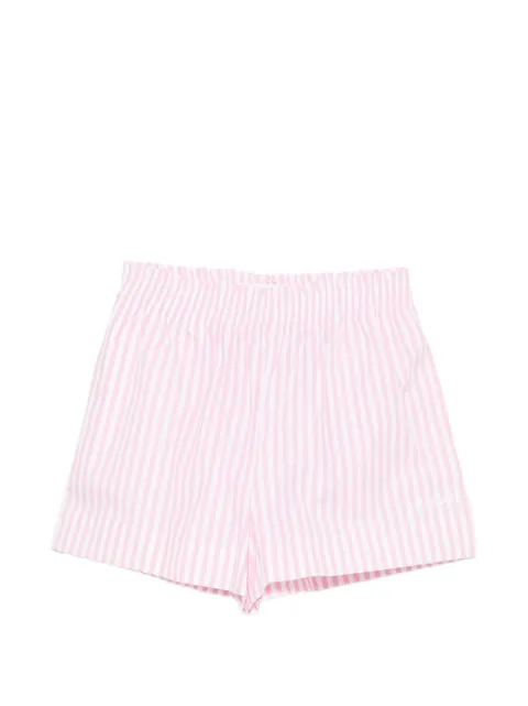 MC2 Saint Barth Kids Meave striped-pattern logo-embroidered shorts