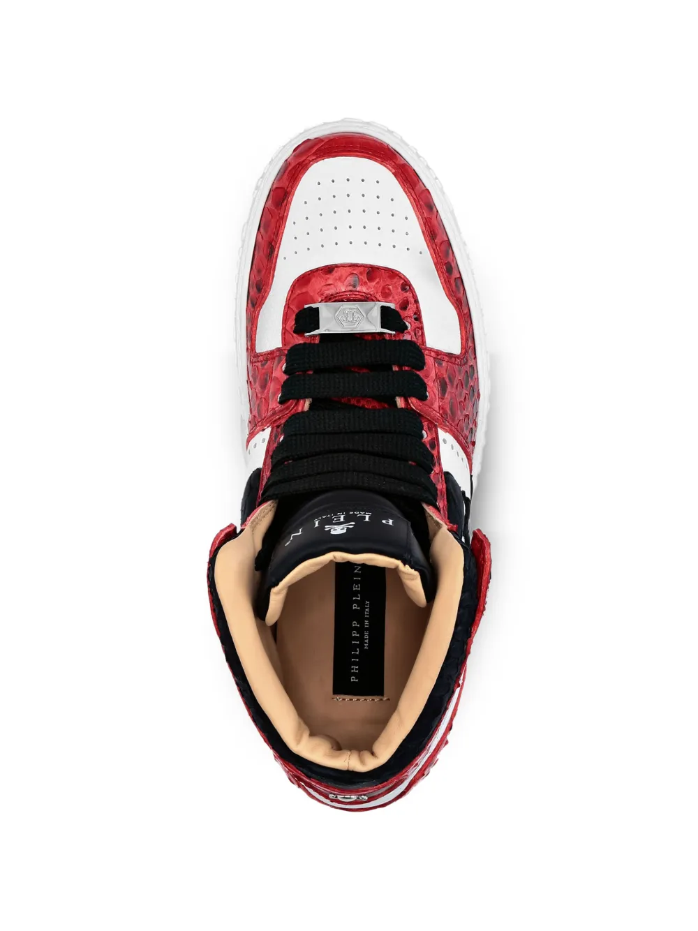 Philipp Plein skull-embellishment sneakers Rood