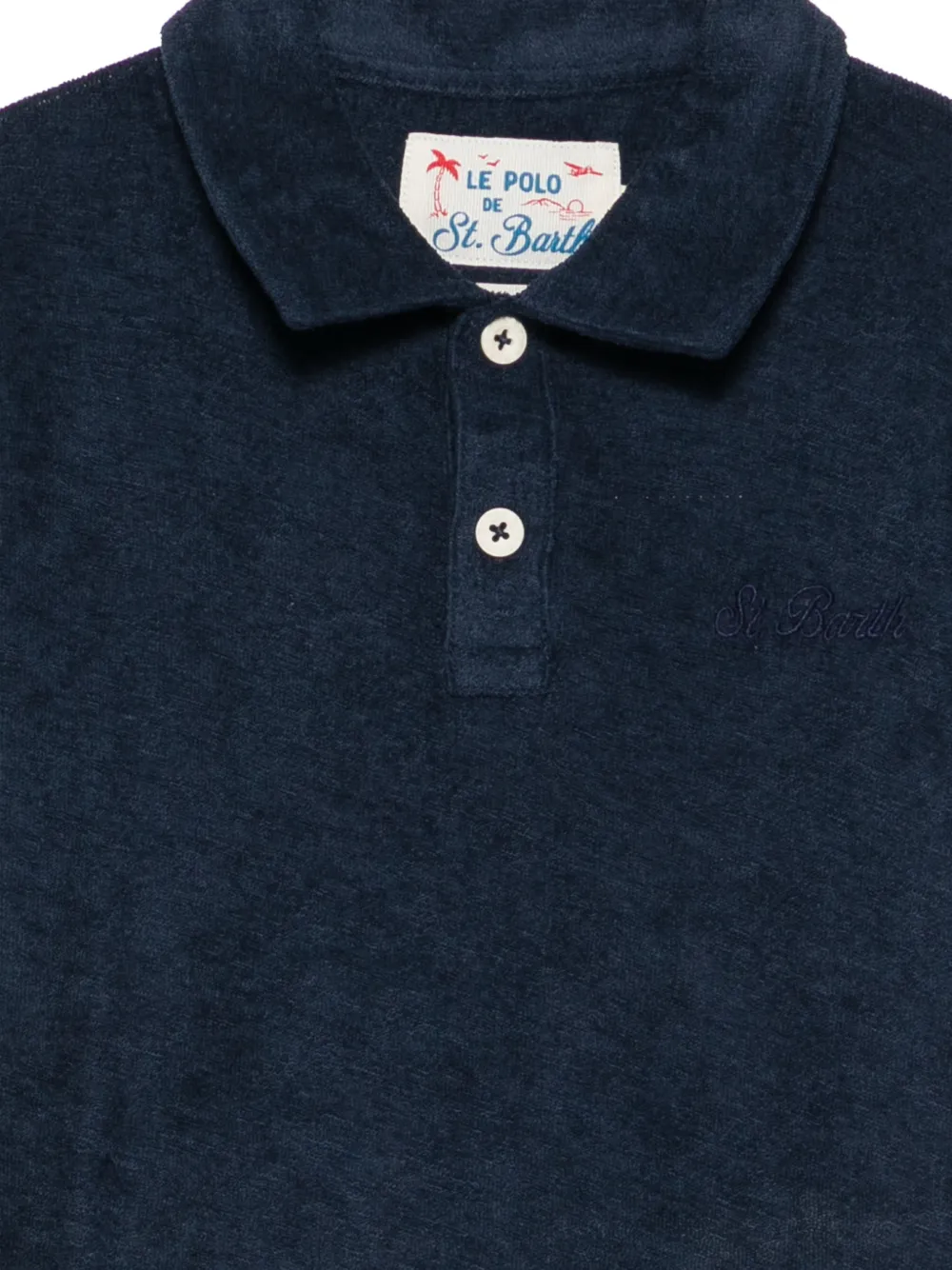 MC2 Saint Barth Kids Jeremy Jr poloshirt van badstof Blauw