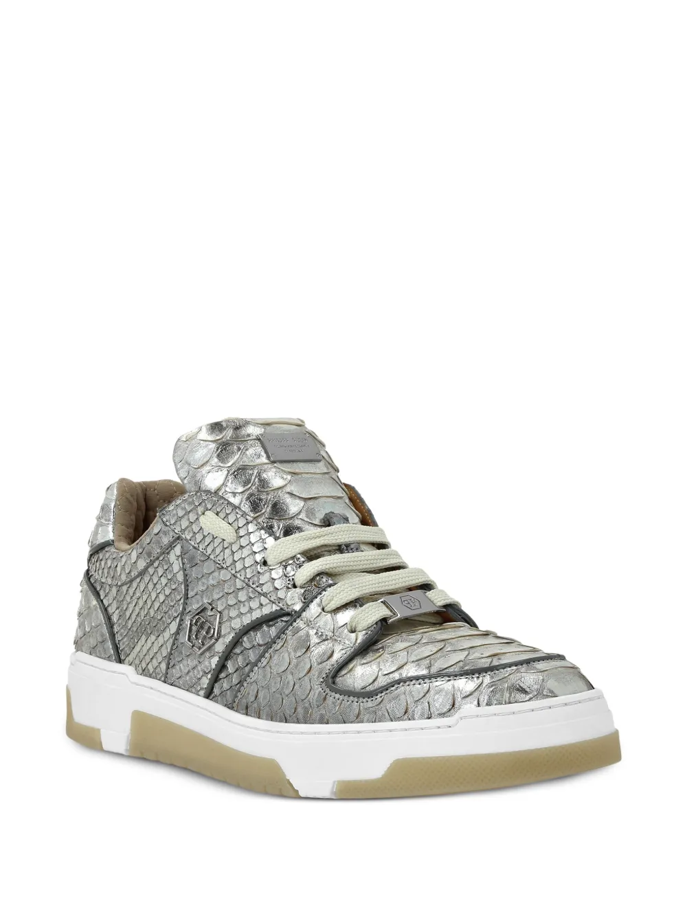 Philipp Plein logo-detail sneakers Zilver