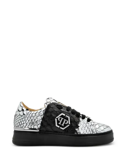 Philipp Plein PP Hexagon leather sneakers