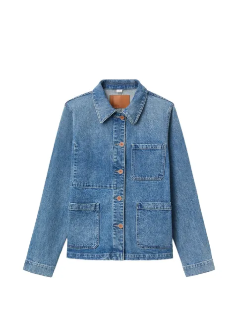 Lafayette 148 patch-pocket denim jacket