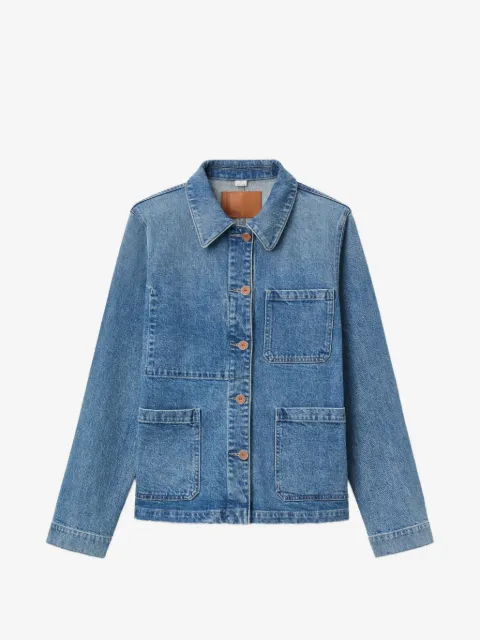 Lafayette 148 patch-pocket denim jacket