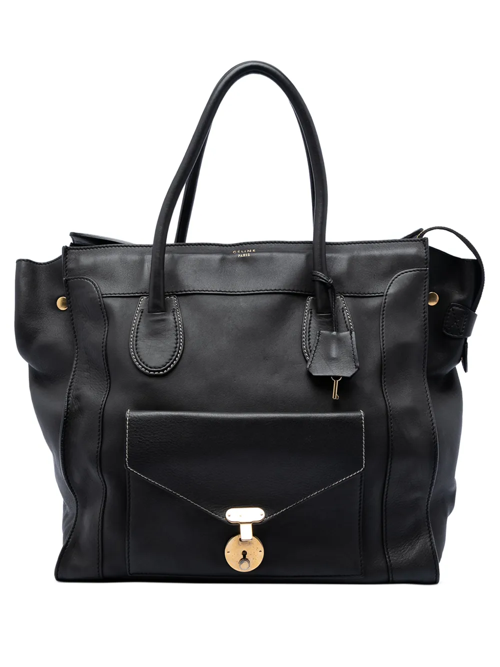 Celine Pre-Owned 2010 Leather Envelope Luggage tote bag - Nero