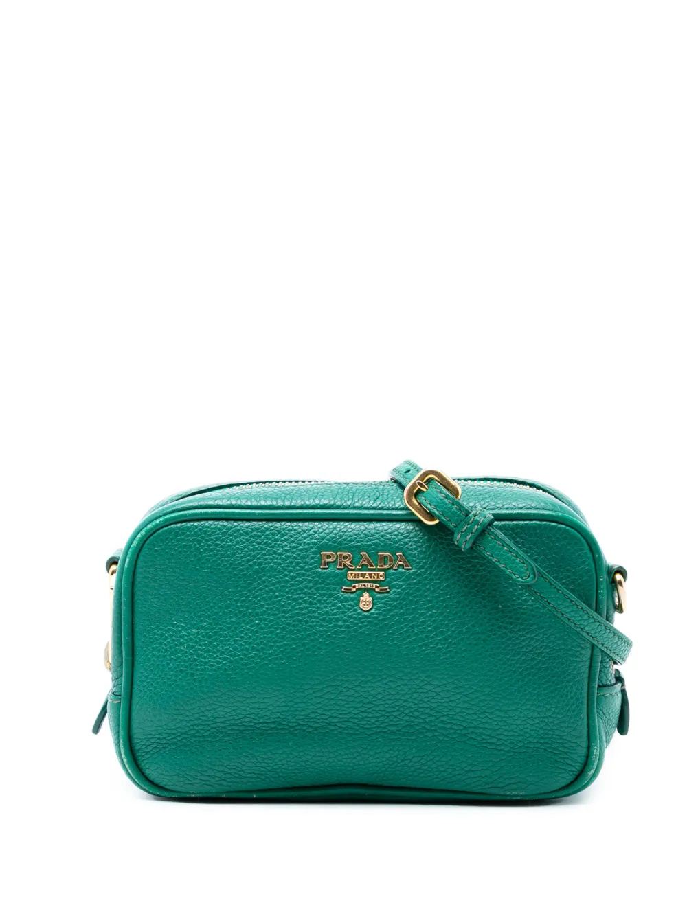 Prada Pre-Owned 2010-2026 Mini Vitello Daino Camera Bag crossbody bag - Verde